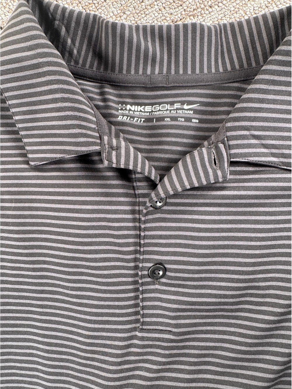 Nike Golf Casual Performance Office Streetwear Athletic Polo Shirt size XXL